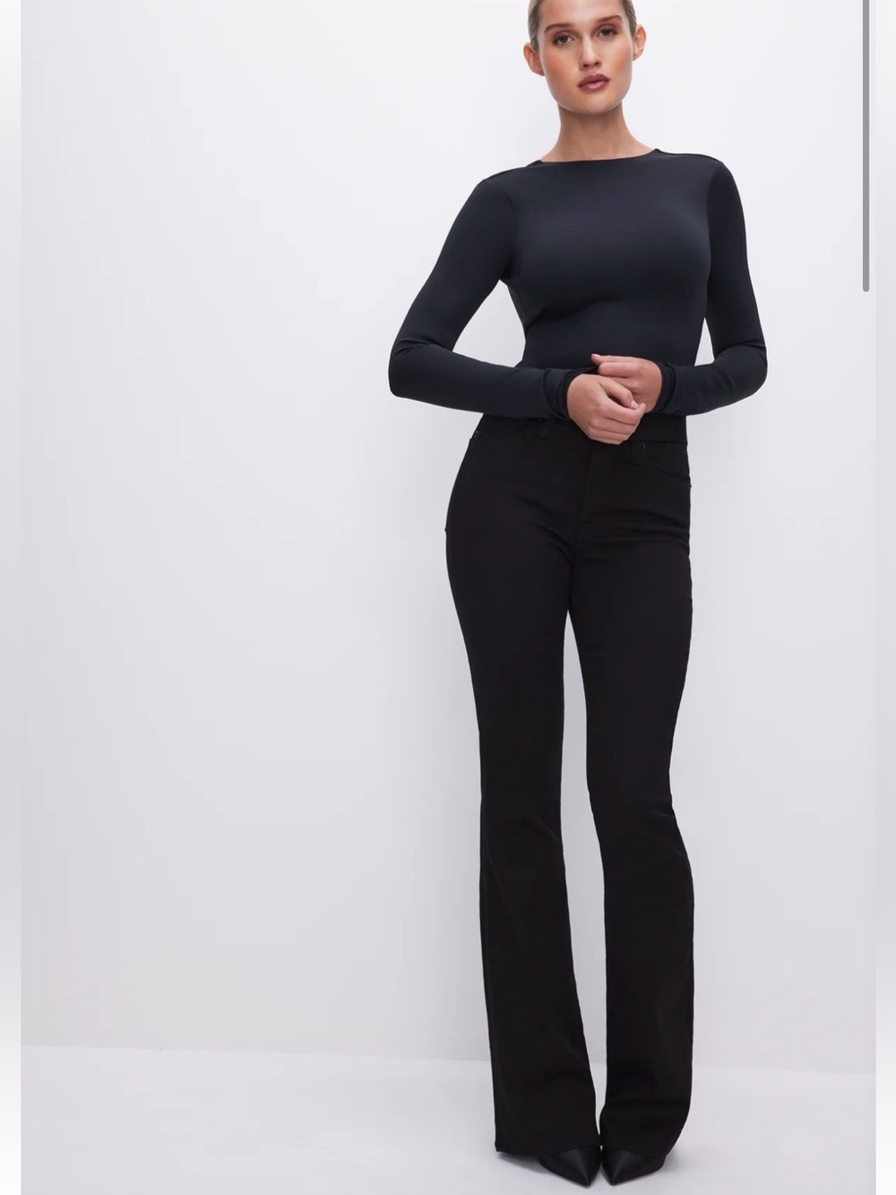 Good American Good Classic Bootcut Jeans Women’s 32x32 Black